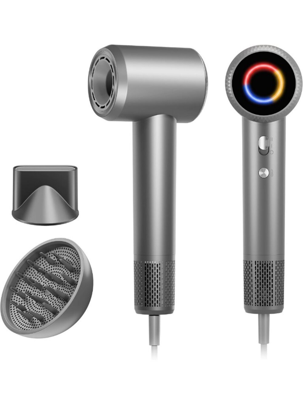 Professional High-Speed Ionic Hair Dryer with Diffuser - 1500W Fast Drying
